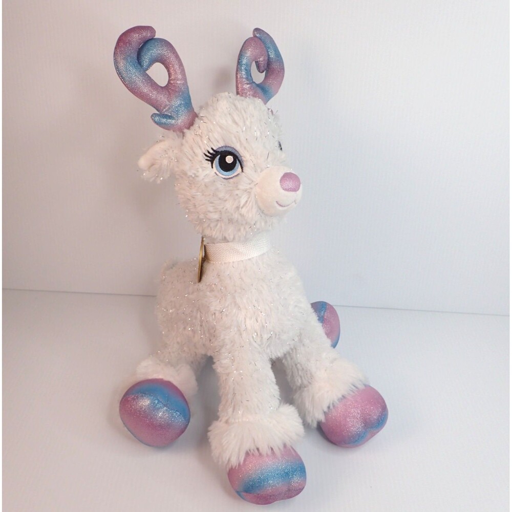 Build A Bear Christmas Reindeer Glisten 16" Plush Antlers Light Up